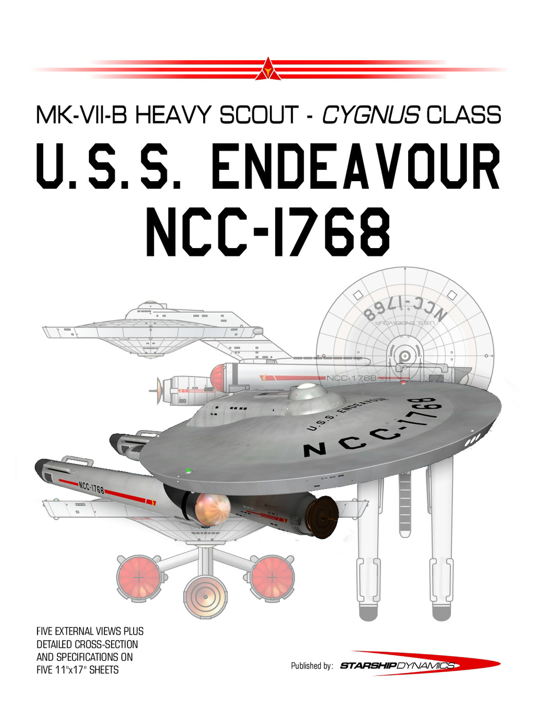 MK-VII-B Heavy Scout, U.S.S. Endeavour NCC-1768, Cygnus class starship: General Plans