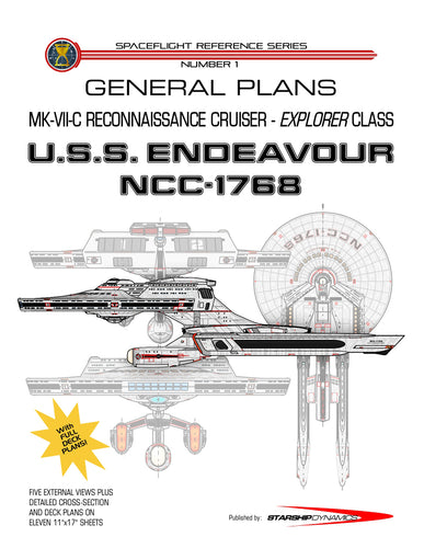 MK-VII-C Reconnaissance Cruiser, U.S.S. Endeavour NCC-1768, Explorer class starship: General Plans