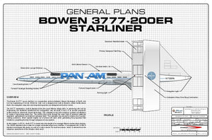Bowen B-3777-200ER Space Liner: General Plans
