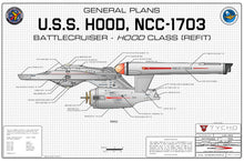 Battlecruiser, U.S.S. Hood NCC-1703, Hood class starship: General Plans